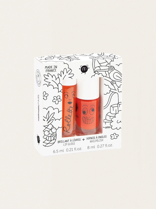 Lipgloss- und Nagellack-Set – LG Pfirsich/Dori