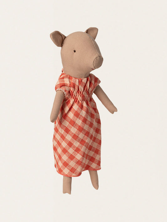 Linen cuddly pig