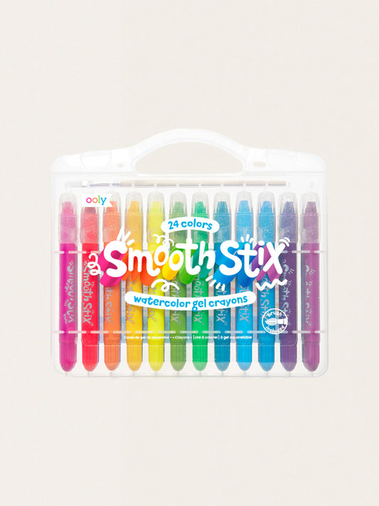 Smooth Stix Aquarell-Gelkreiden, 24 Stück.