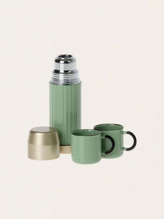 Miniature thermos with cups