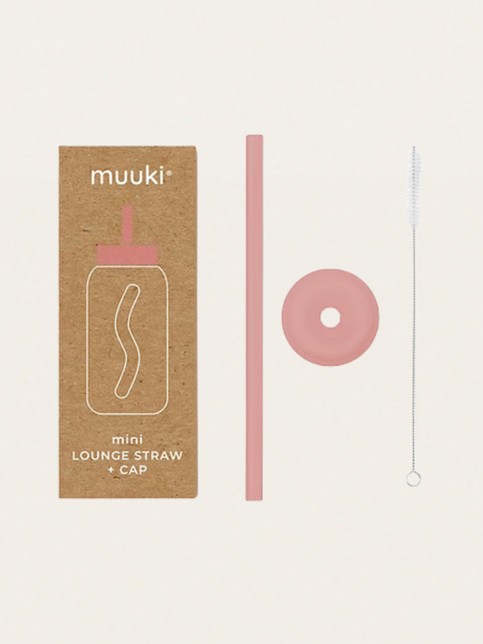 Zestaw rurka, szczoteczka i nasadka do butelki Muuki 500 ml