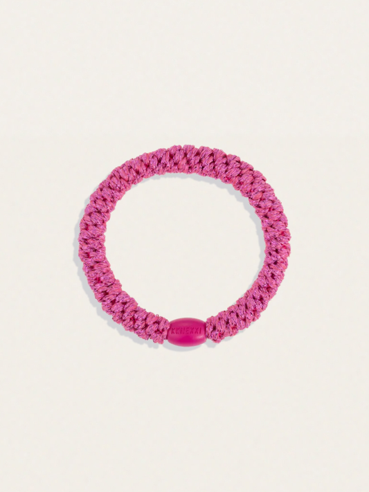 Gumka do włosów KKNEKKI - Strong pink glitter