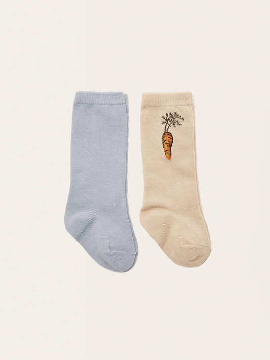 Set of two pairs of Jacquard Knee Socks