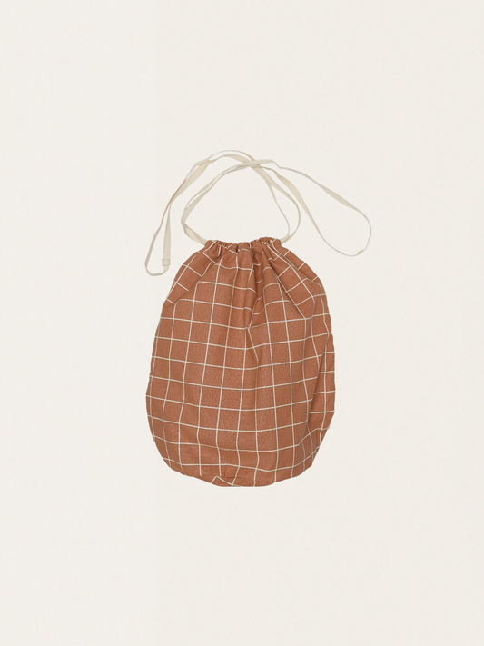 Bawełniany worek large Terracotta Check