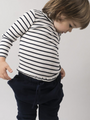 Dark Blue Loose Cotton Trousers