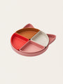 Silicone plate with removable compartments