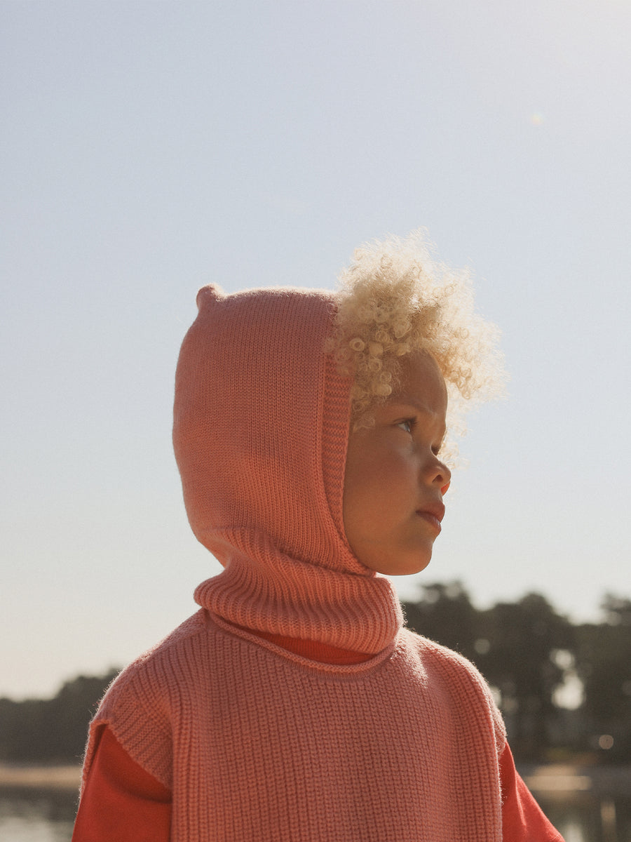 Seamless balaclava made of Italian merino wool