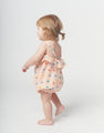 Baby cotton romper with straps