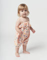 Baby cotton romper with straps