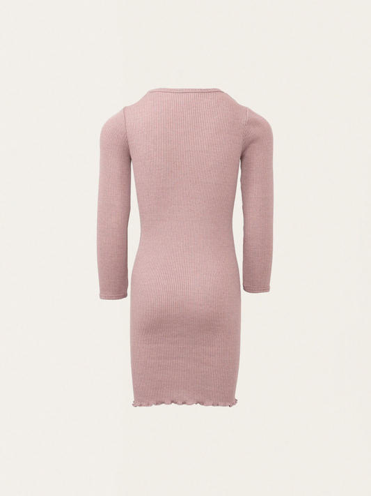 Bina Dusty Rose Silk Dress