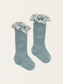 Non-slip bamboo socks with ruffles