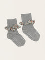 Non-slip bamboo socks with ruffles
