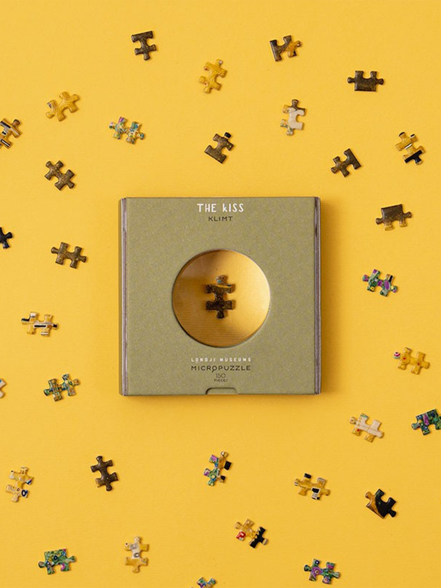 Klimts „Der Kuss“-Mikropuzzle – 150 Teile