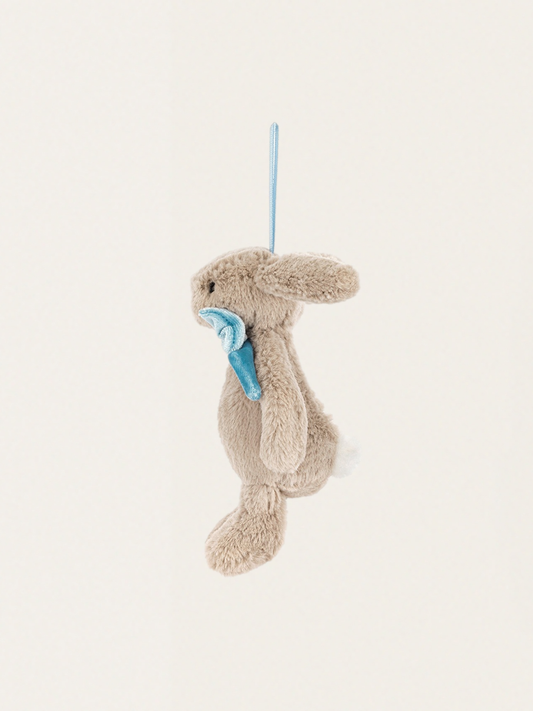 Króliczek Jellycat Beige- Miniaturowa ozdoba choinkowa 13 cm