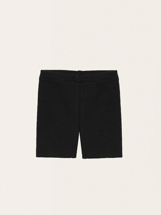 Shorts aus gerippter Baumwolle