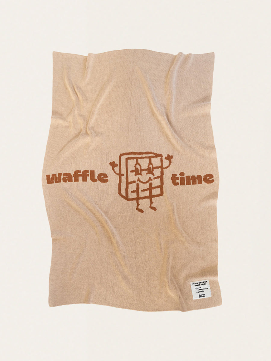 Kocyk bawełniany Waffle Time