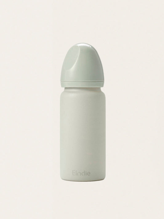 Babyflasche aus mineralgrünem Glas