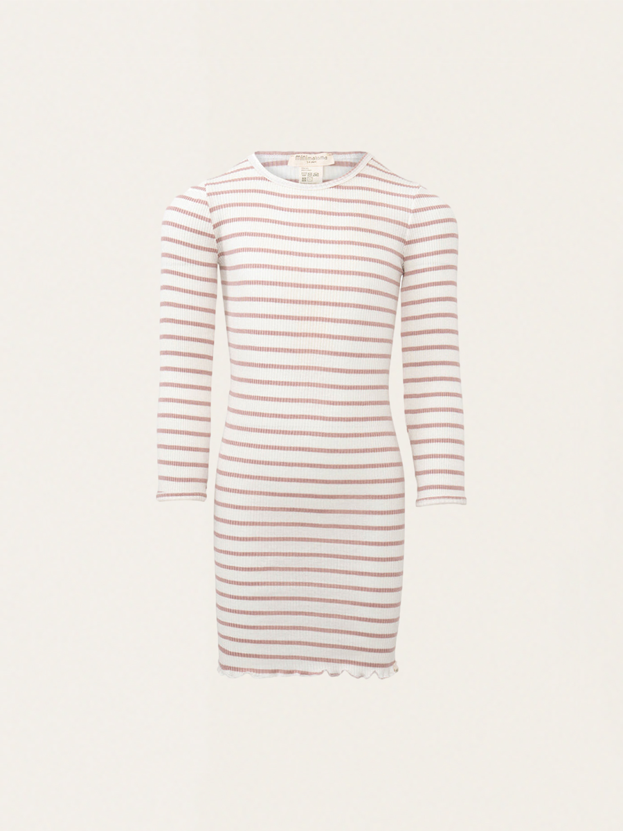 Bina Dusty Stripes Silk Dress