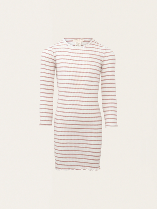 Bina Dusty Stripes Silk Dress