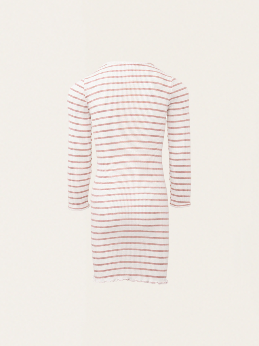 Bina Dusty Stripes Silk Dress
