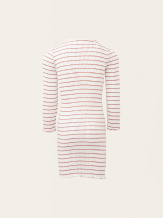 Bina Dusty Stripes Silk Dress