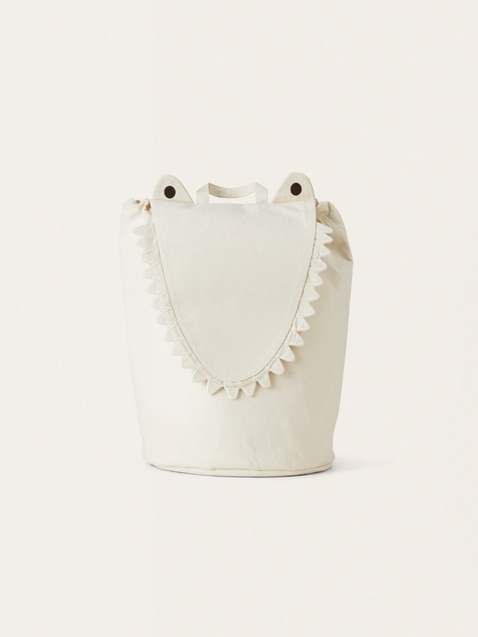 Cotton storage basket - crocodile