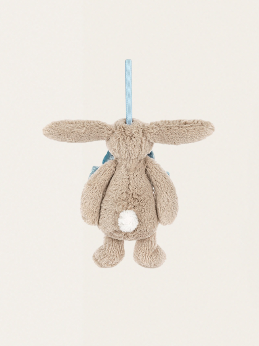 Beigefarbener Hasenanhänger, 13 cm