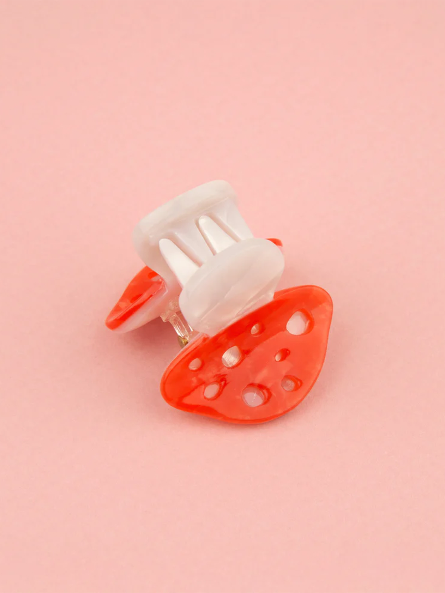 Mini-Haarspange in Pilzform