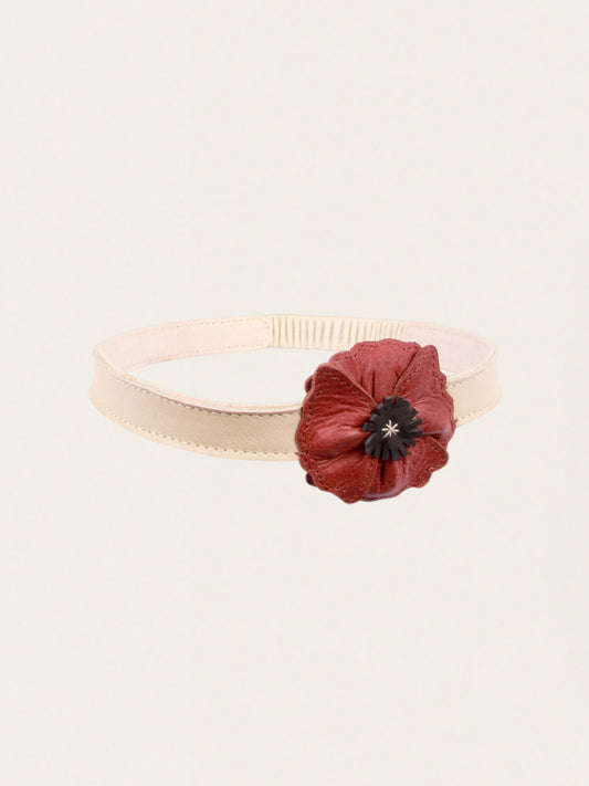 Skórzana opaska do włosów Zaza Poppy