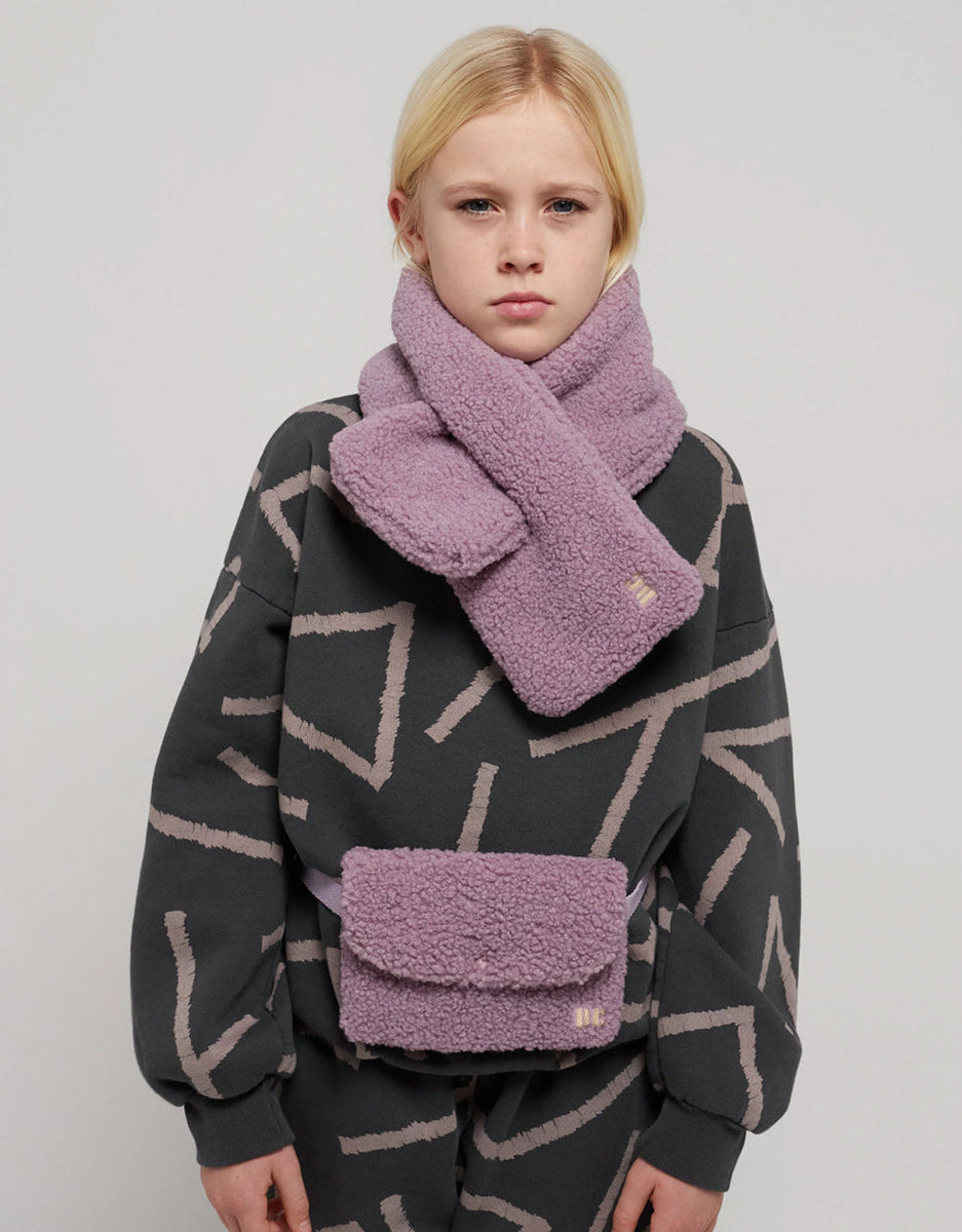 Scarf / scarf - Sheepskin Lavander