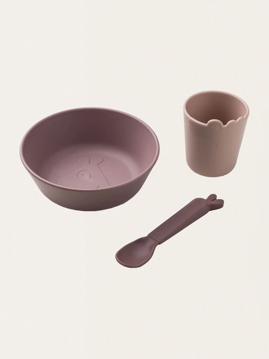 Kiddish eco-friendly plastic dinnerware set