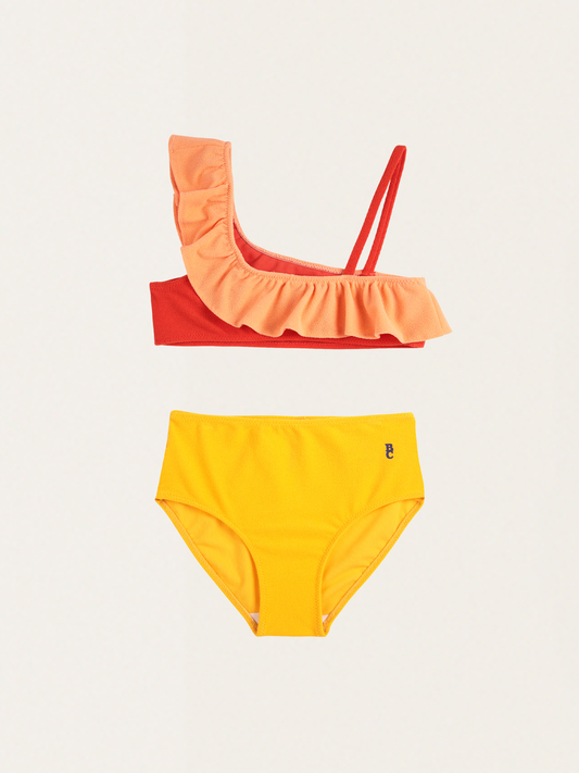 Kids Color Block Bikini Two-Piece Swimsuit