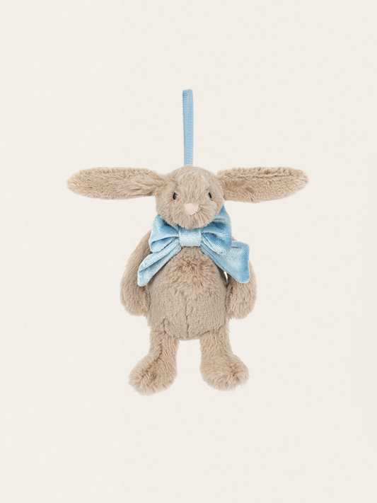 Króliczek Jellycat Beige- Miniaturowa ozdoba choinkowa 13 cm
