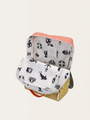 Großer Kinderrucksack von Wonders, Korallenrosa + Schilfgrün