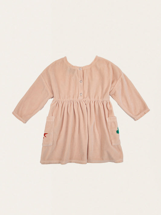 Welurowa sukienka Baby Birds Velvet