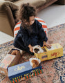 Bertha, die amerikanische Bulldogge – ein kuscheliger Hund in einer Box