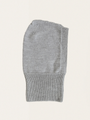 Seamless balaclava made of Italian merino wool Grey Melange
