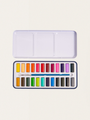 Aquarellfarben in einer Metallbox