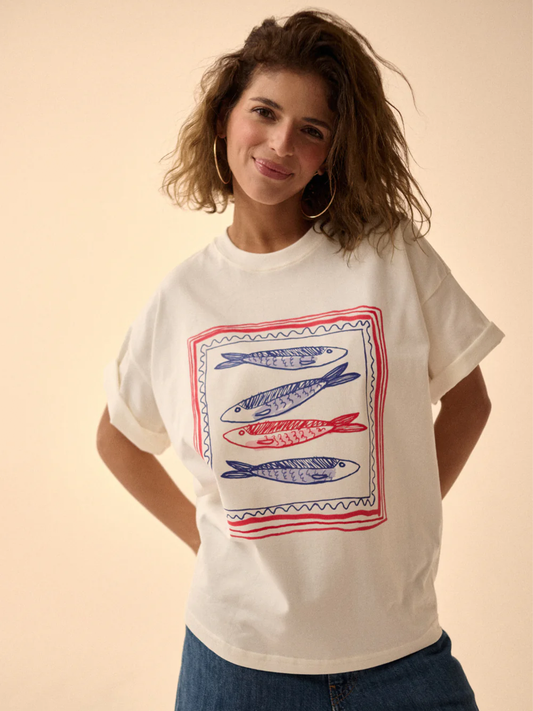 Sardinen-Oversize-T-Shirt