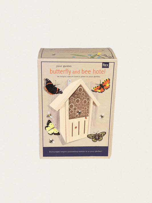Ein Haus für Bienen und Schmetterlinge