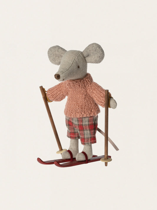 Wintermaus Große Schwester Skifahrermaus