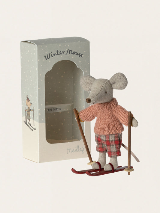 Wintermaus Große Schwester Skifahrermaus