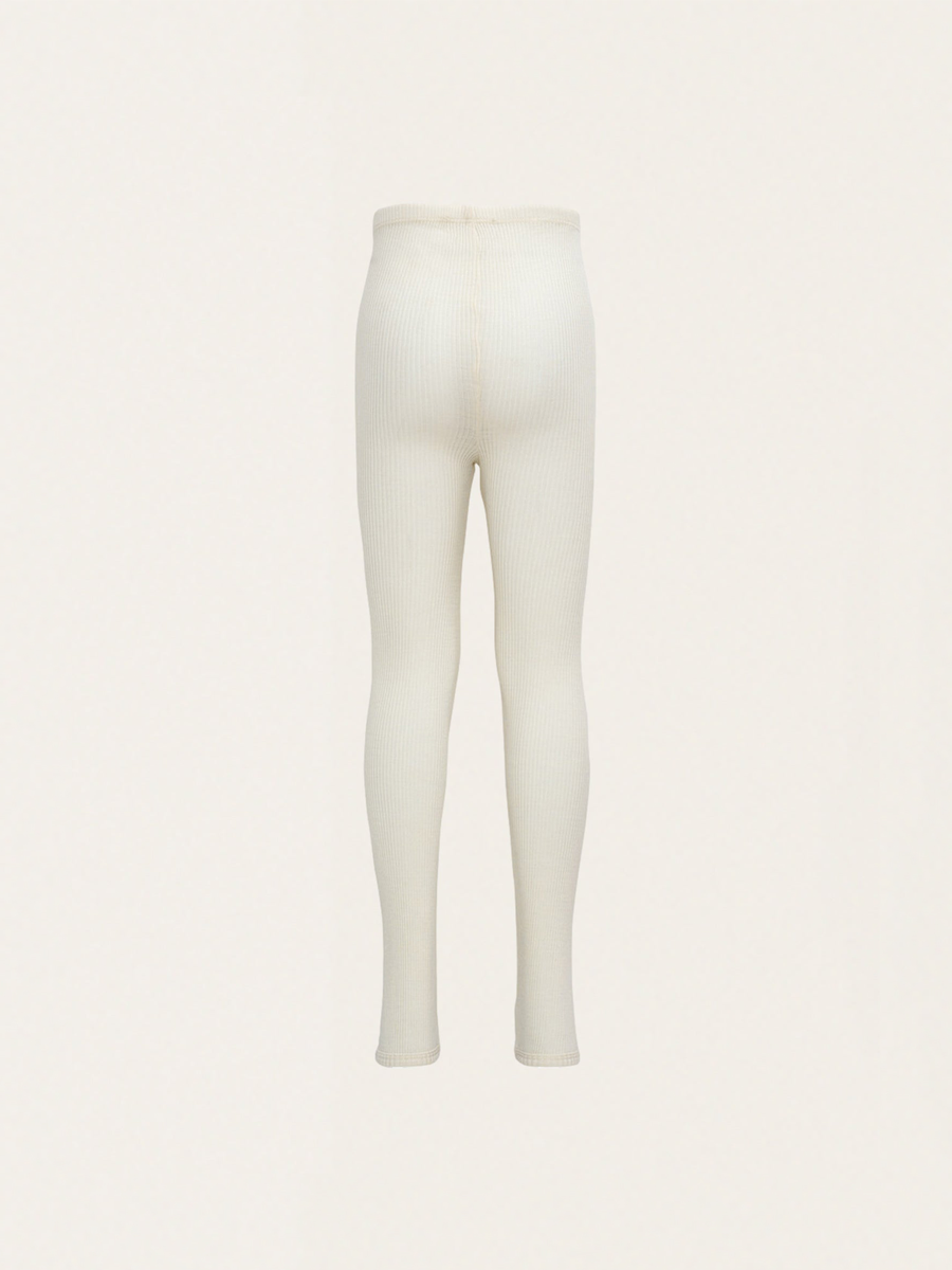Legginsy z wełny merino Arona - Off White