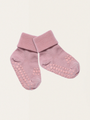 Anti-slip merino wool crawling socks