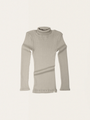 Winter Fog Ribbed Merino Wool Turtleneck