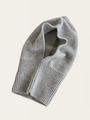 Seamless balaclava made of Italian merino wool Grey Melange