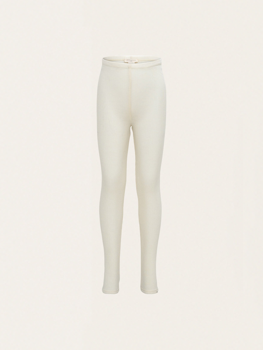 Legginsy z wełny merino Arona - Off White