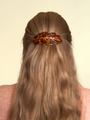 Große Haarspange in Eichenblattform