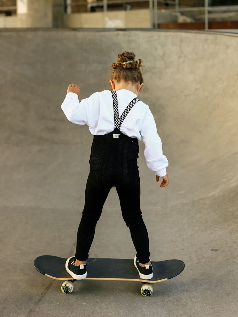Leggings im Retro-Stil mit Trägern