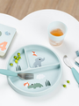 Stick&amp;Stay three-part plate with suction cup